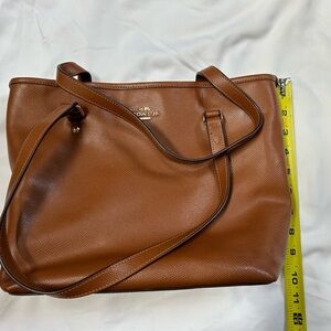 Coach Tan Leather Shoulder Bag